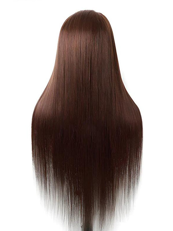 CurlyMe Pre-bleached Most Like Real Hair Glueless Straight Human Hair HD Lace Wig Pre-plucked