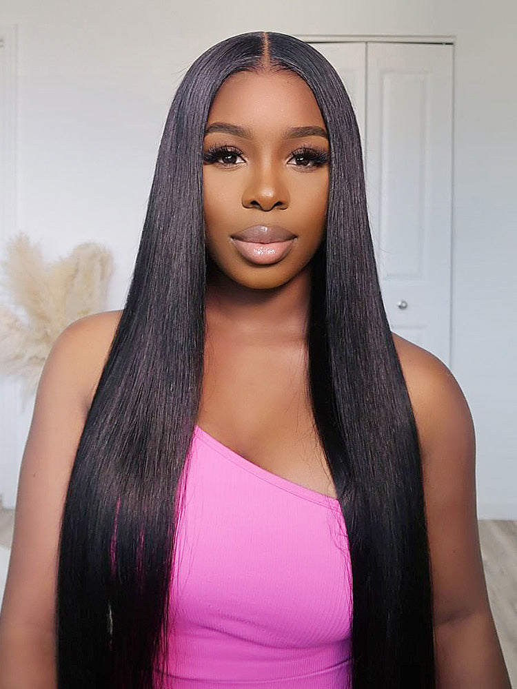 glueless lace front buss down wig