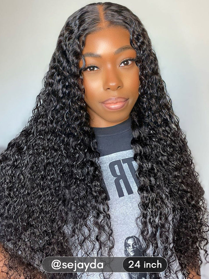 Water Wave HD Lace Front Wig Wear & Go Glueless Lace Wigs For Women No Glue 4x6 Lace Pre Cut Wig Human Hair Wigs HD Lace Closure Wigs CurlyMe, ISEE HAIR, Unice Clearance Sale